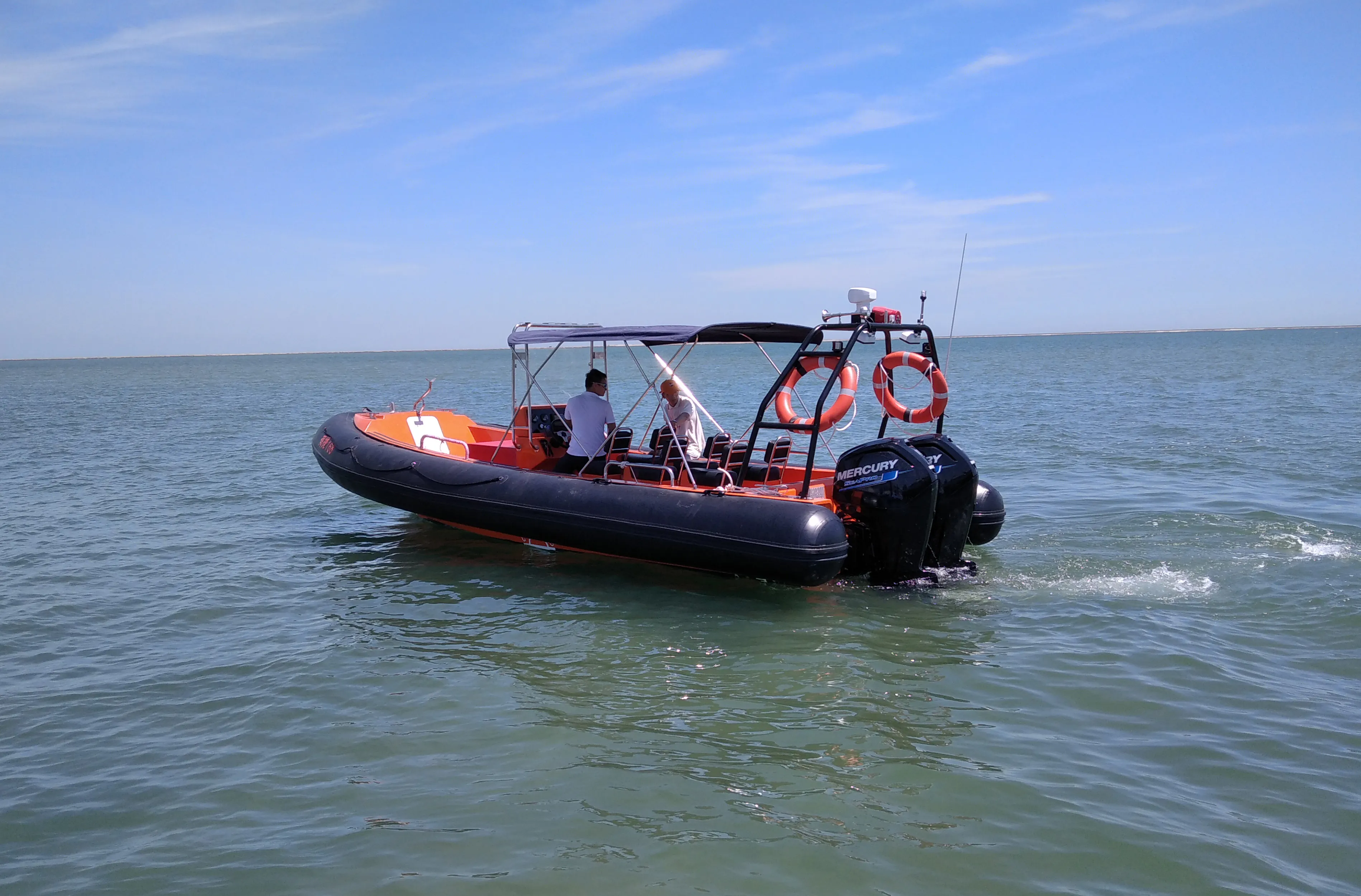 Which boats respond fast to water emergencies?